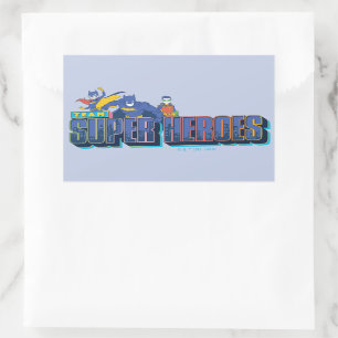 Batman Team Super Heroes Rechthoekige Sticker