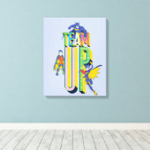 Batman | Team Up Canvas Afdruk (Insitu (Houten vloer))