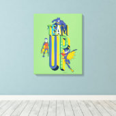 Batman | Team Up Canvas Afdruk (Insitu (Houten vloer))