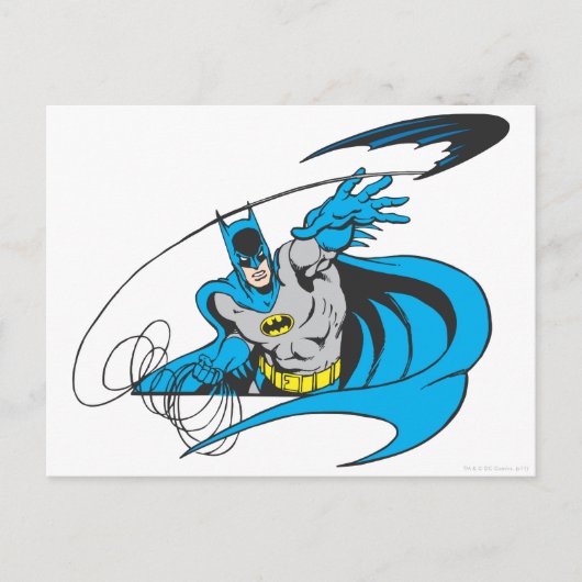 Batman Throws Batarang 3 Briefkaart (Voorkant)
