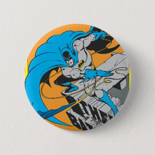 Batman Throws Batarang op Rooftop Ronde Button 5,7 Cm