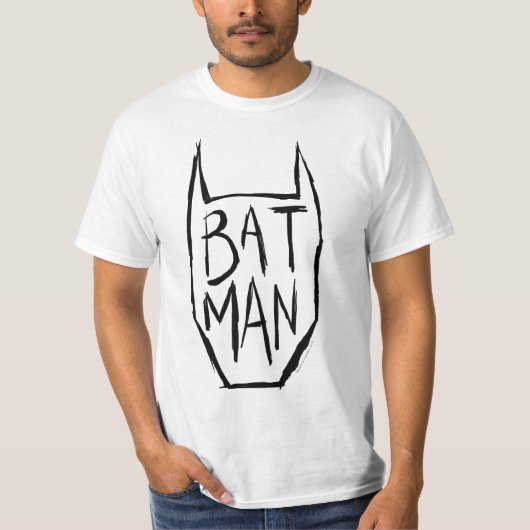 Batman Type in hoofd T-shirt (Voorkant)