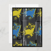 Batman Urban Legends - Masker Grid Pattern Blue/Ye Briefkaart (Voorkant / Achterkant)