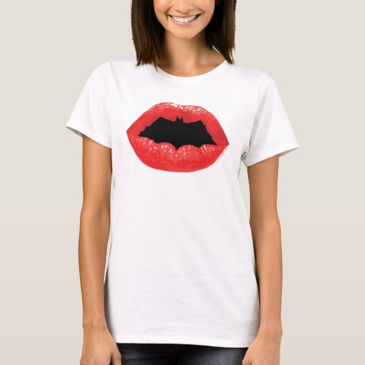 Batman Valentijn | Bat Lips T-shirt (Voorkant)