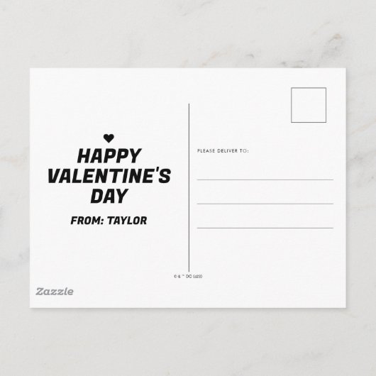 Batman Valentijn | Catoman - Je bent Gesponnen-fec Briefkaart (Achterkant)