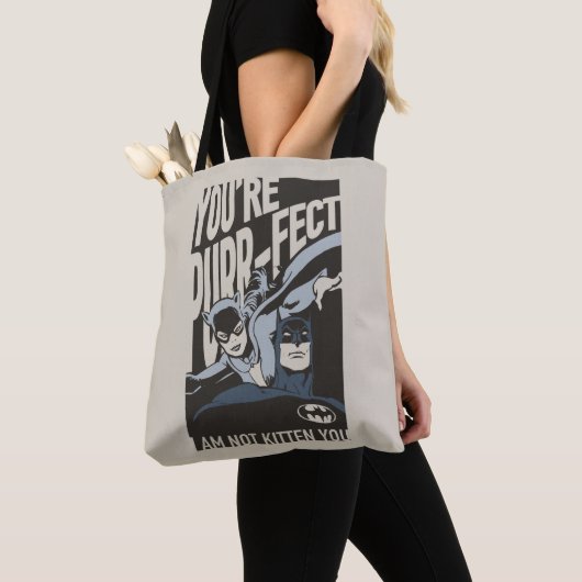 Batman Valentijn | Catoman - Je bent Gesponnen-fec Draagtas (Dichtbij)