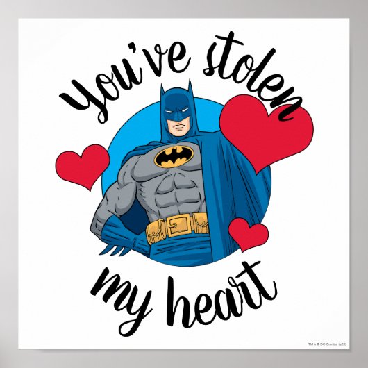Batman Valentijn | Je hebt mijn hart gestolen Poster (Voorkant)