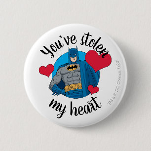 Batman Valentijn Je hebt mijn hart gestolen Ronde Button 5,7 Cm