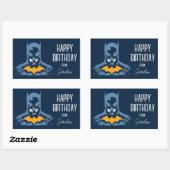 Batman verbrijzelde buste met goud PRETTIGE FEESTD Rechthoekige Sticker (Vel)