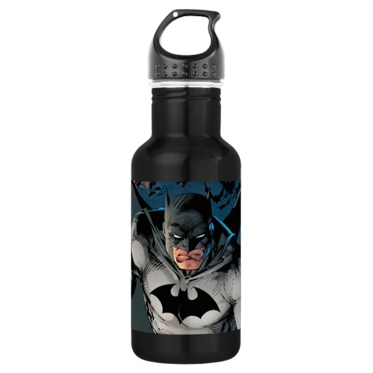 Batman verlaat Bat Cave Waterfles (Voorkant)