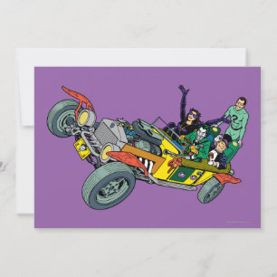 Batman Villains in Jokermobile