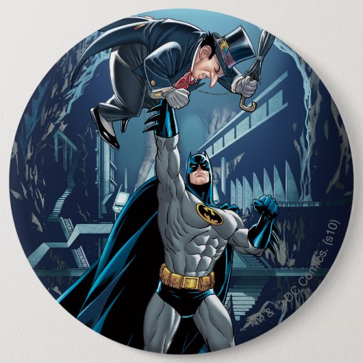 Batman vs. Penguin Ronde Button 6,0 Cm (Voorkant)