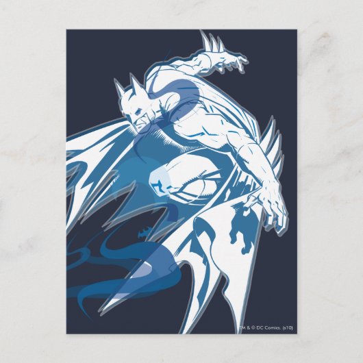 Batman Water Tonal Collage Briefkaart (Voorkant)