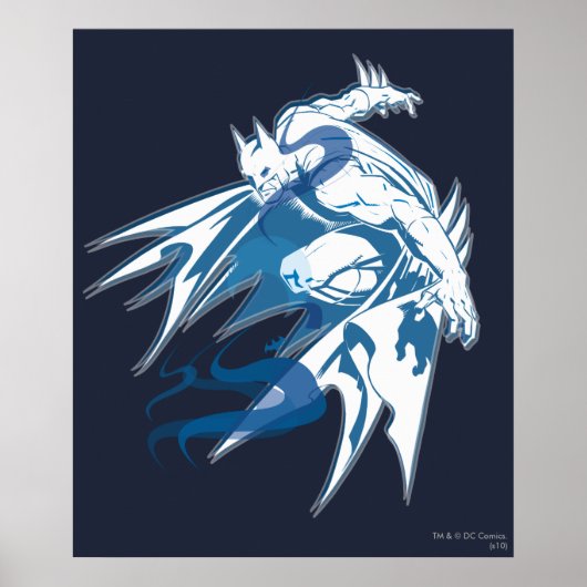 Batman Water Tonal Collage Poster (Voorkant)