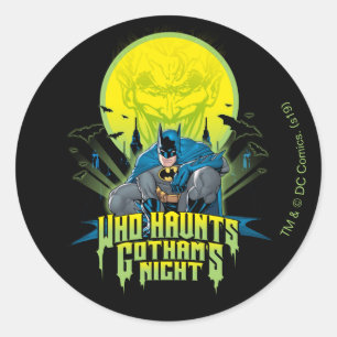 Batman   Who Haunts Gothams Night Ronde Sticker