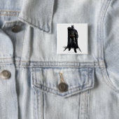 Batman wipt zijn rij vierkante button 5,1 cm (In situ)