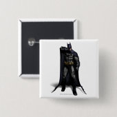 Batman wipt zijn rij vierkante button 5,1 cm (Voorkant /achterkant)