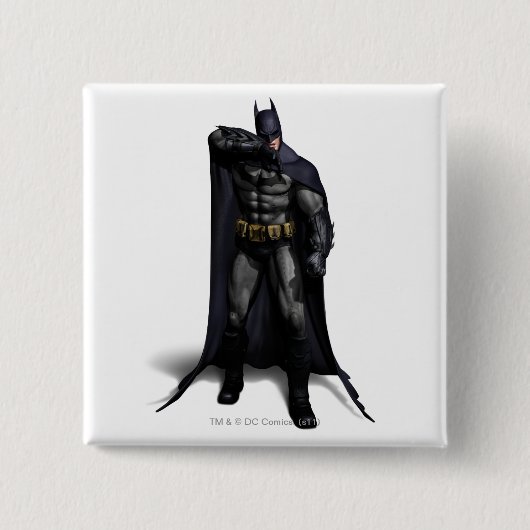 Batman wipt zijn rij vierkante button 5,1 cm (Voorkant)