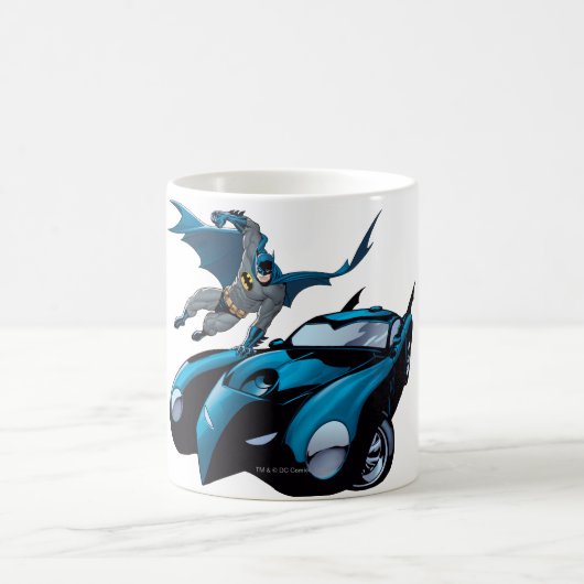 Batman zwaait over koffiemok (Center)