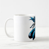 Batman zwaait over koffiemok (Links)