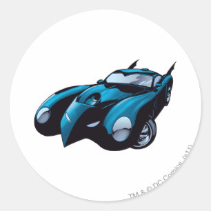 Batmobile Front Ronde Sticker