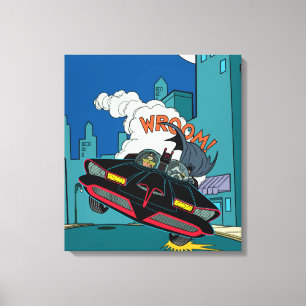 Batmobile Wroom. Canvas Afdruk