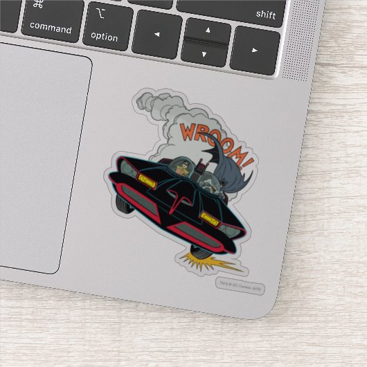 Batmobile Wroom. Sticker (Detail)