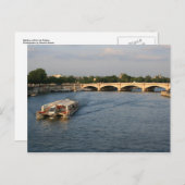 Batobus bij Pont de la Concorde Briefkaart (Voorkant / Achterkant)