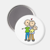 Bâton bébé nouveau-né - Magnet (Recto/Verso)