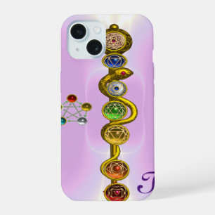 BÂTON D'ASCLEPIUS 7 CHAKRAS, YOGA, ÉNERGIE SPIRITU