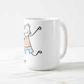 Bâton de danse Homme Café Mug (Devant droit)