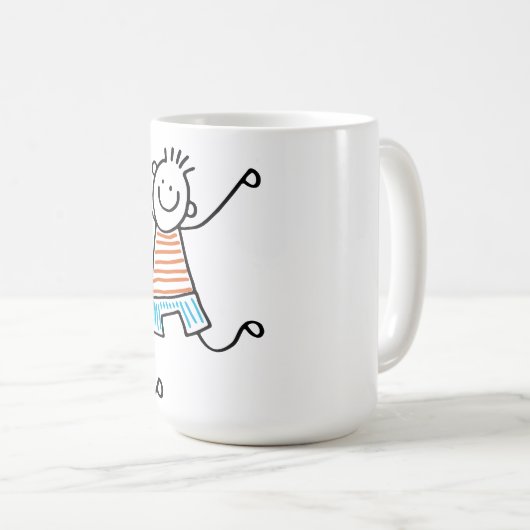Bâton de danse Homme Café Mug (Devant droit)