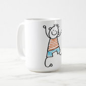 Bâton de danse Homme Café Mug (Devant gauche)