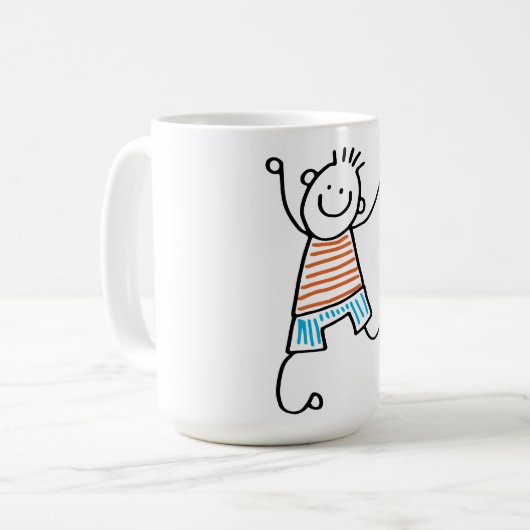 Bâton de danse Homme Café Mug (Devant gauche)