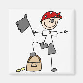 Bâton Figure Pirate Magnet au trésor (Devant)