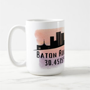 Baton Rouge LA City Skyline Koffiemok