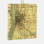 Baton Rouge LA  Map Keramisch Ornament (Rechts)