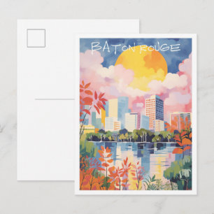 Baton Rouge Louisiana Reis Esthetiek Briefkaart