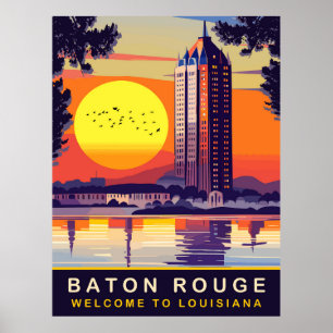 Baton Rouge, Louisiana, reizen Poster