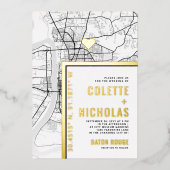 Baton Rouge Love Locator | Stadsweddenschap Folie Uitnodiging (Voorkant)