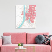  Baton Rouge Riverfront Canvas Afdruk (Insitu (Woonkamer))