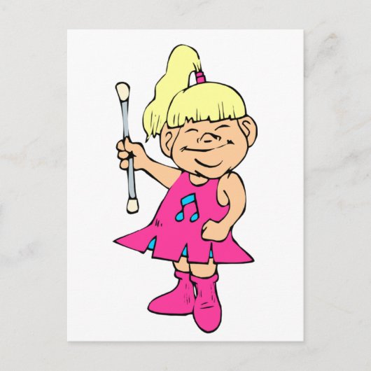 Baton Twirler Briefkaart (Voorkant)