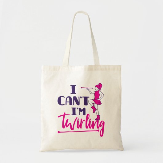 Baton Twirler, ik kan niet draaien Tote Bag (Voorkant)