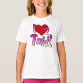 Baton twirlers, T-shirt Love Twirling (Devant)