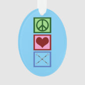 Baton Twirling Blue Ornament (voorkant)