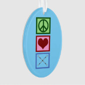 Baton Twirling Blue Ornament (voorkant)