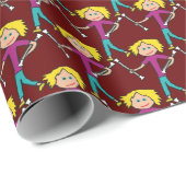 Baton Twirling Cadeaupapier (Rol Hoek)