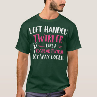 Baton Twirling linkshandige Twirler Grappige Major T-shirt