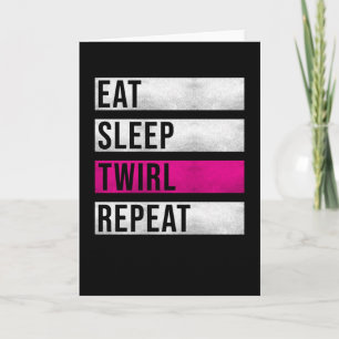 Baton Twirling Spruch Sport Twirl Kaart