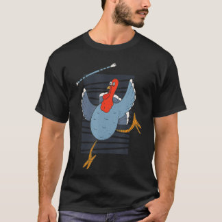 Baton Twirling Thanksgiving Gift T Twirler Turkije T-shirt